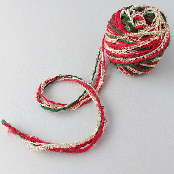⑤A936｢クリスマスプレゼント2022(4)」引き揃え糸　素材糸　ラッピング 3枚目の画像