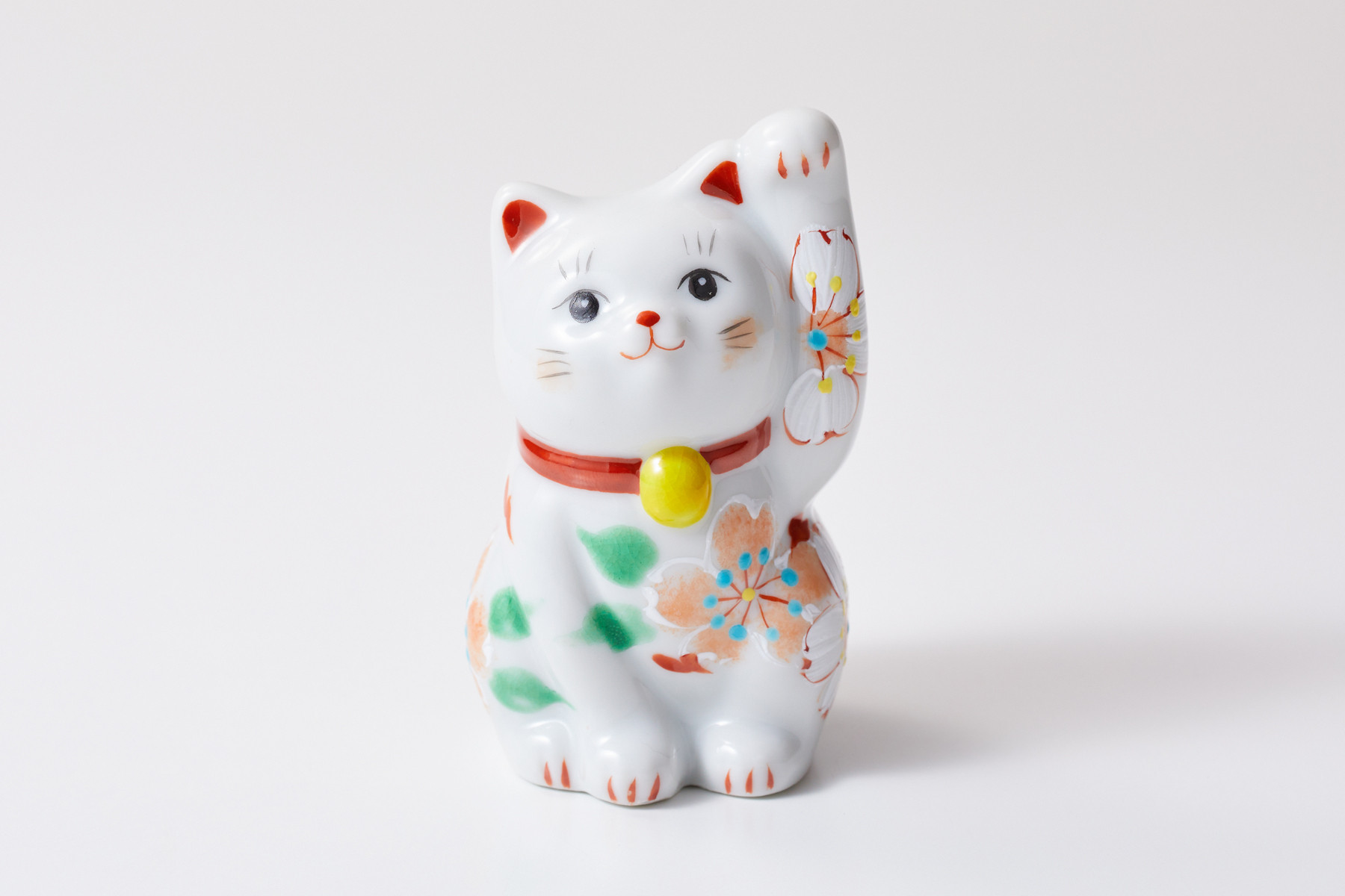 招き猫　彩日和【赤】