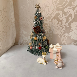 シーグラスアート クリスマス サンタさん ツリー プレゼント 立体