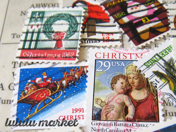 外国切手（アメリカ）クリスマス 20枚　po-159 3枚目の画像