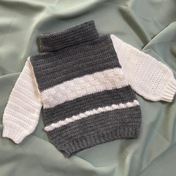 暖かタートルネック セーター  赤ちゃん  子供  80cm～100cm 2枚目の画像