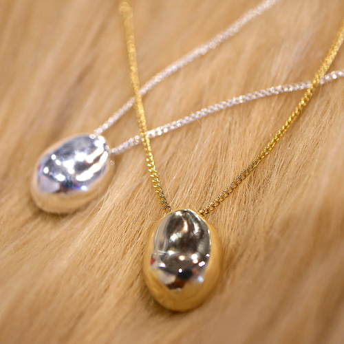n435f【K18WG✧】フープネックレス　シルバー　シンプル　使える　ギフト n435【K18WG✧】フープネックレス シルバー シンプル 使える ギフト