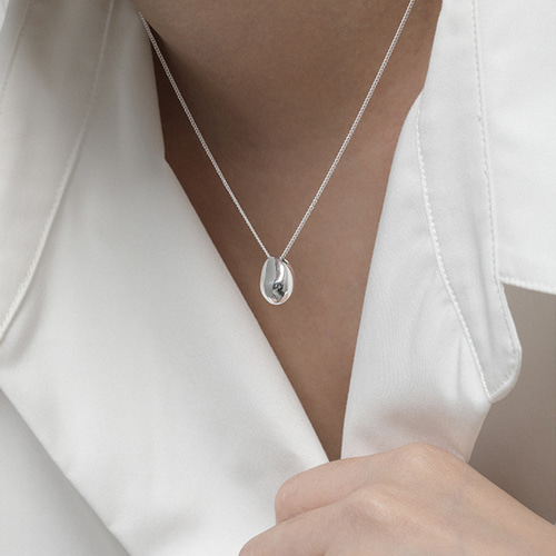 n435f【K18WG✧】フープネックレス　シルバー　シンプル　使える　ギフト n435【K18WG✧】フープネックレス シルバー シンプル 使える ギフト