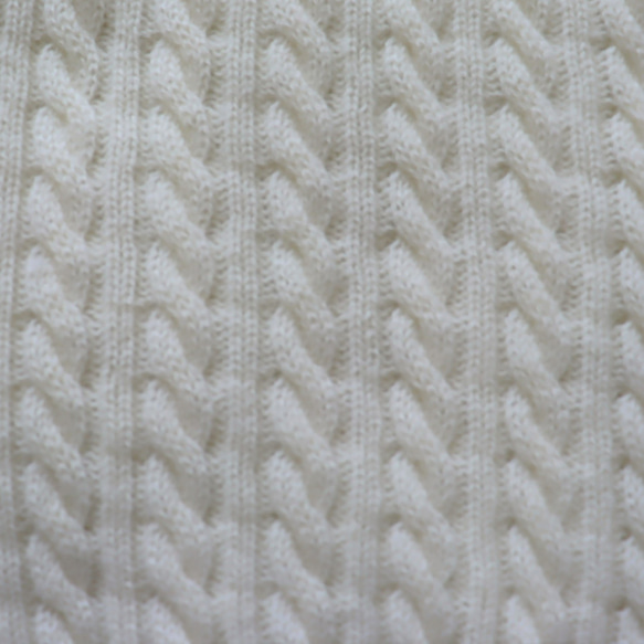 【犬服】追加生産　エアリースパン(メリノウール100％）ケーブル柄ニットスヌード 11枚目の画像