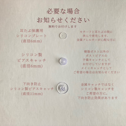 ちいさな和菓子の詰め合わせ(たい焼き、いちご大福、水まんじゅう) ピアス/イヤリング 7枚目の画像