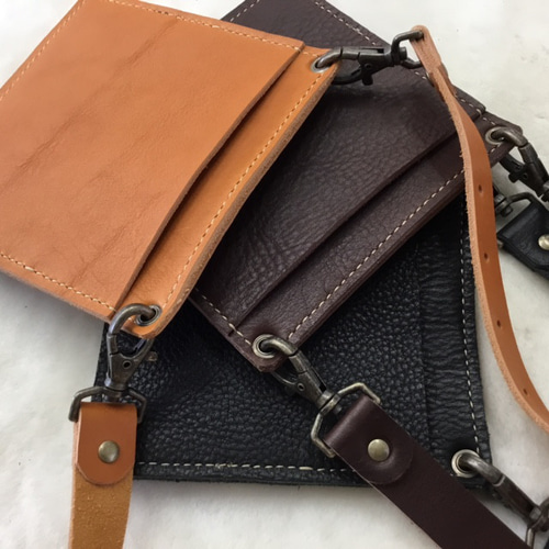 フローリストケース 「しかく」 ウエストベルト付き 3色にしました