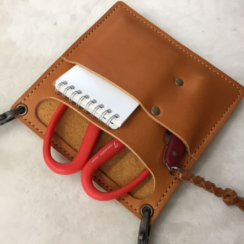 フローリストケース シザーケース フローリスト ケース 本革 ナイロ《BOOTS》バーガンディ