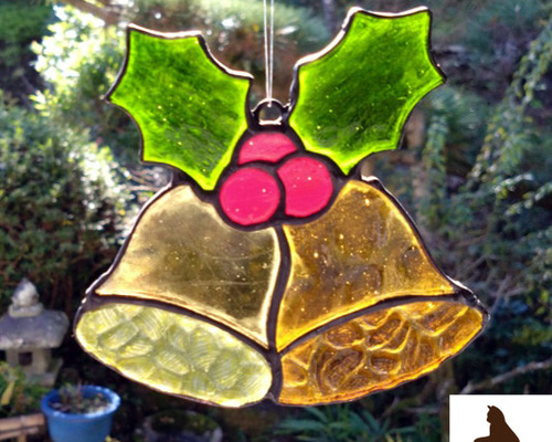 再販】オーナメント（クリスマス_ベル）ステンドグラス サン