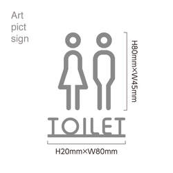【トイレ】Art pict sign／ルームサイン 3枚目の画像