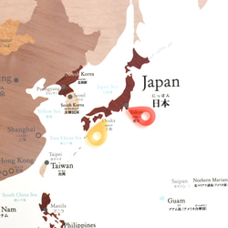 マップピン シール 3シート入り（60枚） ステッカー　日本地図　世界地図 　旅行　 2枚目の画像