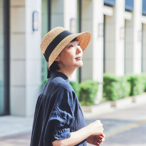 アンヌ Anne 麦わら帽子 女優帽 ストローハット 小さいサイズ
