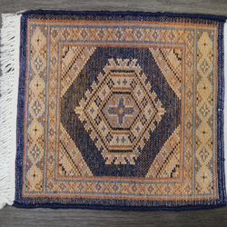新品　高級ラグ　パキスタン手織り絨毯　ミニラグ　アクセントラグ　30x33cm　#182 8枚目の画像