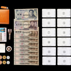 コンパクト財布　ミニサイフ イタリアンレザー　( レッド) 12枚目の画像