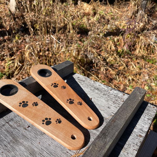 木製ランタンハンガー(桜)猫の肉球Ver. その他インテリア雑貨