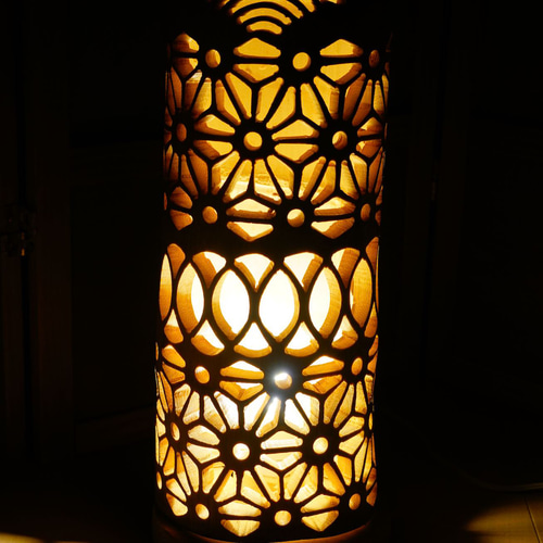 竹灯り・竹あかり・竹灯籠・竹灯篭    繊細彫り～～ 癒しの灯り★和光窓★～～ 竹灯り・竹あかり・竹灯籠・竹灯篭・竹ランプ 繊細彫り～～ 癒しの灯り