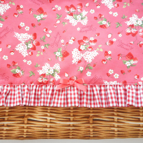 【送料無料】入園入学3点セット(いちご/ストロベリー) サイズが変更できる！】入園・入学グッズ （いちご）3点セット