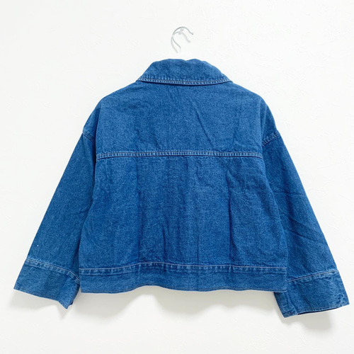 お値下げタイムセール】手刺繍デニムジャケット レッド