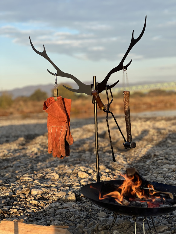Deer horn ハンガー キャンプ ランタンハンガー おしゃれ その他