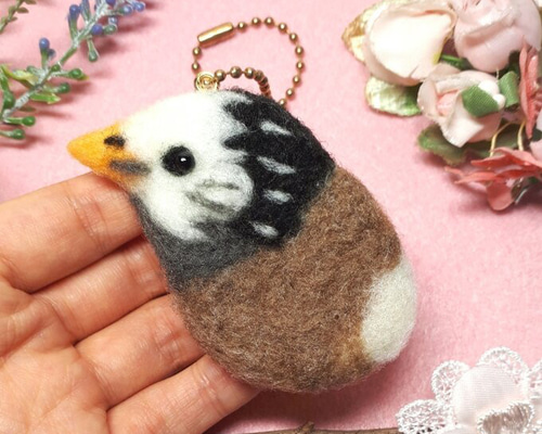 Tiny zoo 作家 羊毛フェルト テディベア ハンドメンド ぬいぐるみ 鳥 03d5a5fe3cc838d5e54f75b07feb4a