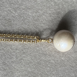amane 14KGF freshwater pearl chain necklace 4枚目の画像