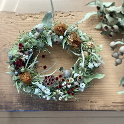 創作リース ワイルドフラワー 創作リース ワイルドフラワー