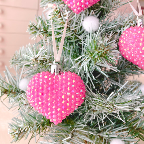 ハート型キラキラデコボール♡オーナメント♡ その他インテリア雑貨  