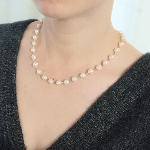 あこや真珠 8㎜ ネックレス （艶照り強め） 10枚目の画像