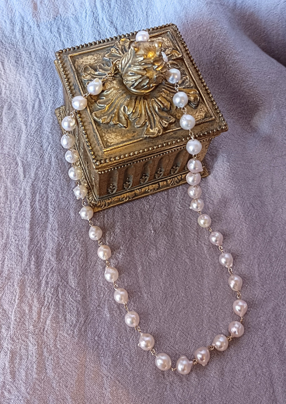 あこや真珠 8㎜ ネックレス （艶照り強め） 1枚目の画像