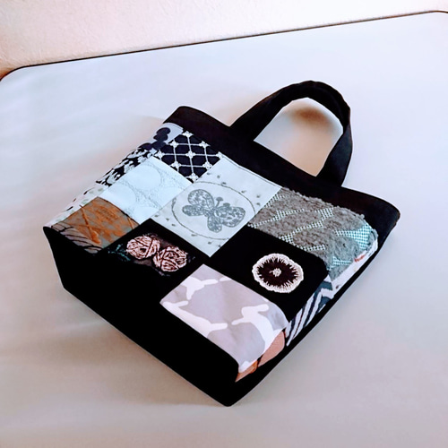 M☆ミナペルホネンのトートバッグ ♡愛しのパッチワーク-156 トート