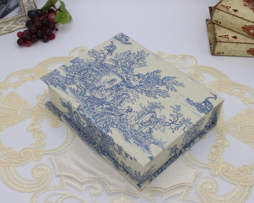 ★フランス製OULIVADOカルトナージュBOX★ペイズリー柄/ベージュ系 アンティーク カルトナージュ ボックス | フランスアンティーク