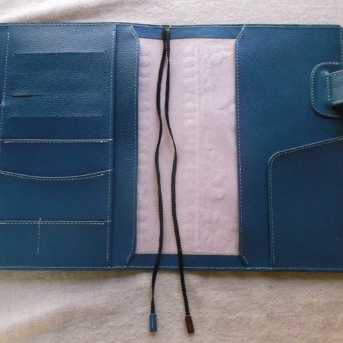 ほぼ日手帳カズン対応 レザー手帳カバー 刻印＆拭き染め A5