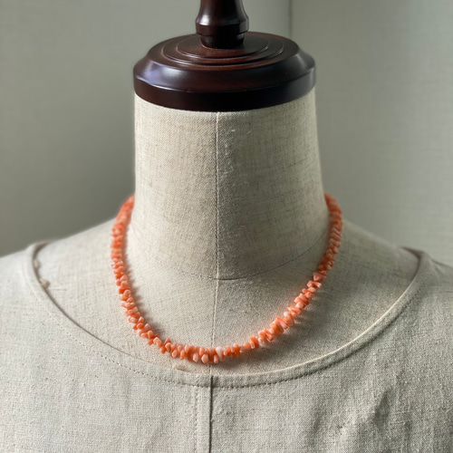 はじめての珊瑚アクセサリー ネックレス&ブレスレットセット