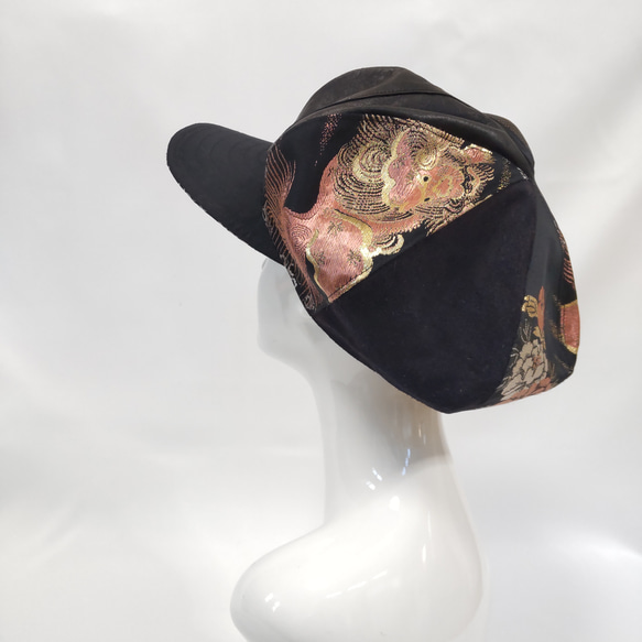 Kimono Remake Casquette：Karajishi Botan 皮革 / 2 個工作日內發貨 / 國內免運費 / 第4張的照片