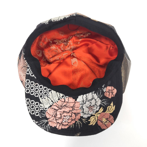 Kimono Remake Casquette：Karajishi Botan 皮革 / 2 個工作日內發貨 / 國內免運費 / 第11張的照片