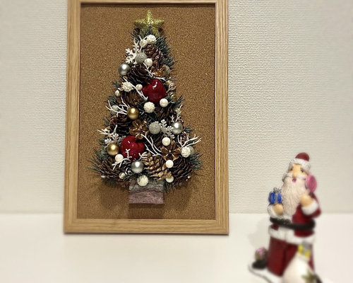 クリスマスツリーの壁飾り（ホワイトクリスマス）No.6 アート