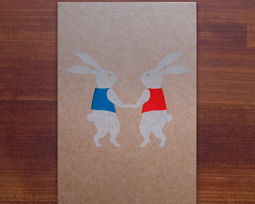 ポストカード うさぎ 4枚組 ポストカード 友や 通販 15034603