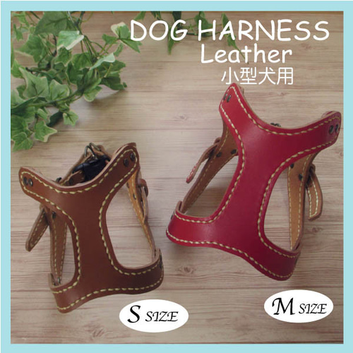 合皮ハーネス HARNESS（ハーネス）／カラー刺し子足入れ：Toto & Pal