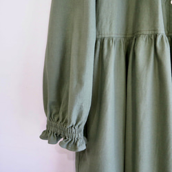 elastic sleeve cook P dress 4枚目の画像