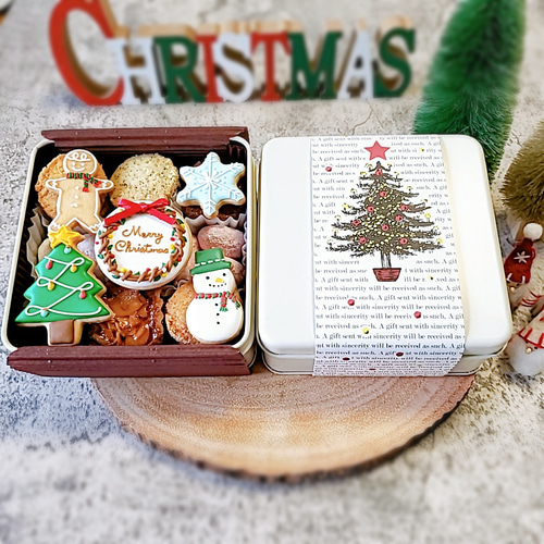 豪華なX'masクッキー缶【creema限定クリスマス2024】 クッキー 豪華なX'masクッキー缶【creema限定クリスマス2024】 クッキー