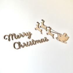 【Creema限定！早割価格】木製レターバナー 【 Merry Christmas A 】クリスマス ツリー 飾り 2枚目の画像