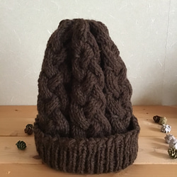 アラン模様のニット帽 ニット帽・ビーニー こあん 通販 15035336