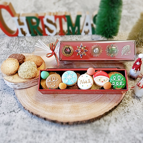 X'masクッキー缶(長方形) クッキー CAN-tasticcookies! 通販 X'masクッキー缶(長方形) クッキー CAN-tasticcookies! 通販