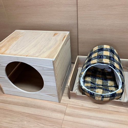 手作りフラワーベッド 木製 パッチワーク 犬猫ベッド ハンドメイドペットベッド クッション付き木製ペットベッド 猫 ベッド 手作り 木 猫 ベッド