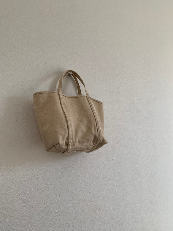 色が選べる　洗えるキャンバス　帆布　おでかけTOTE  (S) 内ポケット　即納 4枚目の画像