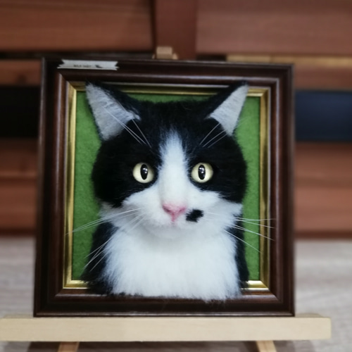 羊毛フェルト。猫。オーダーNo.67