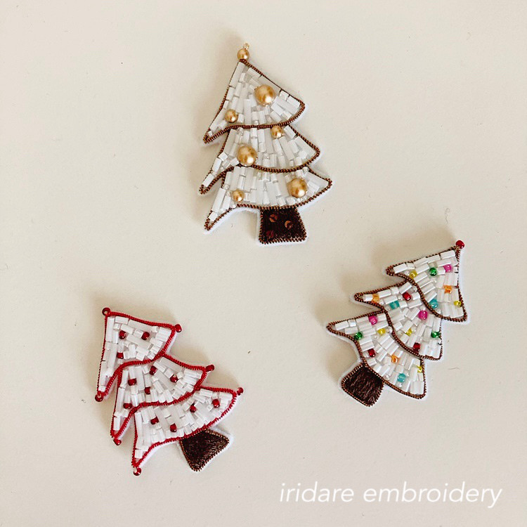 クリスマスのブローチ5点セット クリスマスのブローチ5点セット