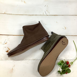 【履いたそばから足に馴染む♪】秋冬定番12㎝丈ストレスフリー袋縫いプレーンブーツ　502 8枚目の画像