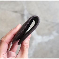 残り1点【送料無料】馬蹄型 コインケース 小銭入れ ／オイルレザー ブラウン 9枚目の画像