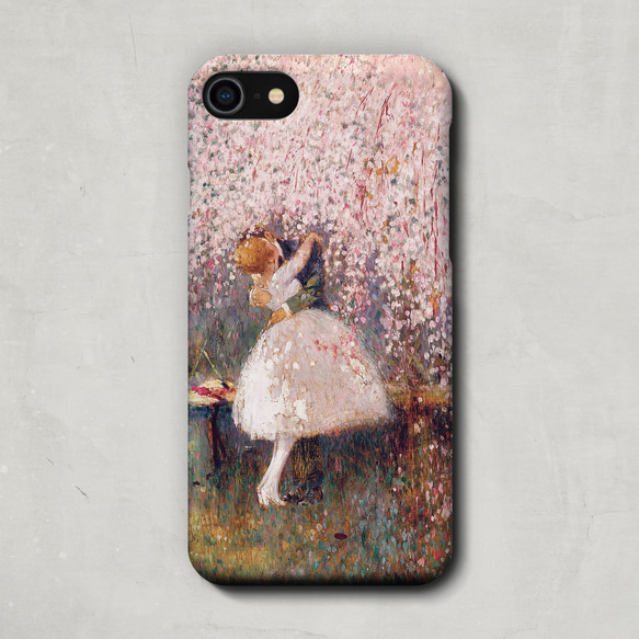 スマホケース / ジョルジュ ピカール「桜の木の下のロマンス」 iPhone 全機種対応 ピカード 絵画 レトロ 個性的 3枚目の画像