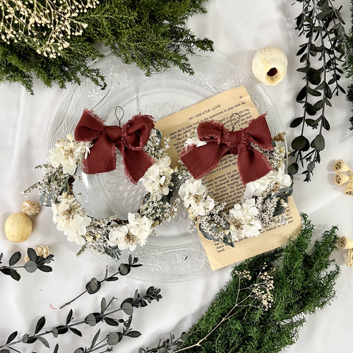 SOLD〜＊大人かわいい　リボンのフワフワリース＊〜 大人かわいい リボンのフワフワリース＊〜